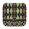 Argyle & Moroccan Mosaic Face Cloth-Rounded Corners