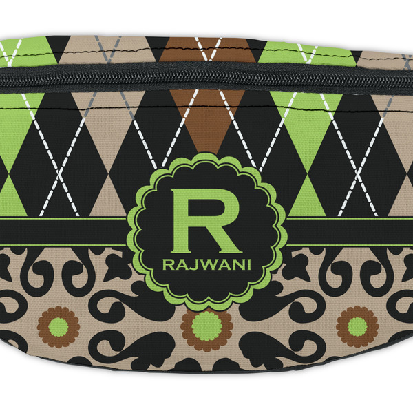 Argyle & Moroccan Mosaic Fanny Pack - Closeup