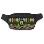 Argyle & Moroccan Mosaic Fanny Pack - Modern Style (Personalized)