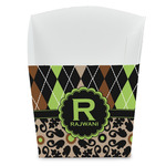 Argyle & Moroccan Mosaic French Fry Favor Boxes (Personalized)