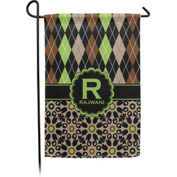 Argyle & Moroccan Mosaic Garden Flag (Personalized)