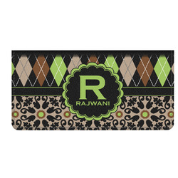 Argyle & Moroccan Mosaic Genuine Leather Checkbook Cover (Personalized)