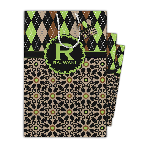 Argyle & Moroccan Mosaic Gift Bags - Parent/Main