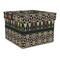 Argyle & Moroccan Mosaic Gift Boxes with Lid - Canvas Wrapped - Large - Front/Main