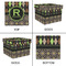 Argyle & Moroccan Mosaic Gift Boxes with Lid - Canvas Wrapped - Small - Approval