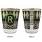 Argyle & Moroccan Mosaic Glass Shot Glass - with gold rim - APPROVAL