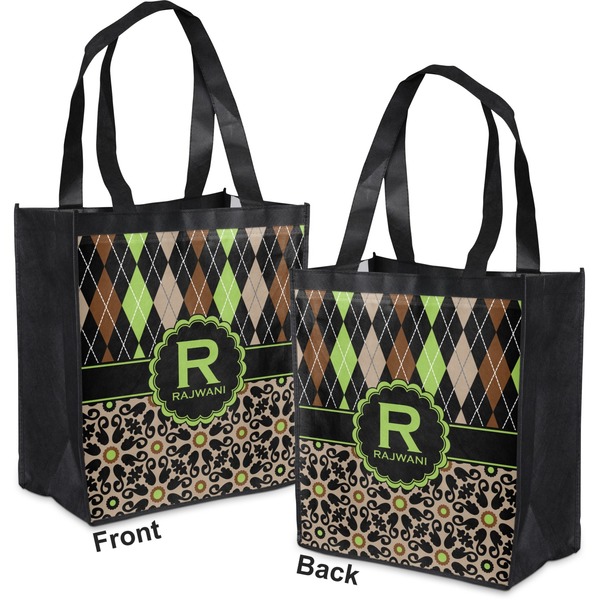 Argyle & Moroccan Mosaic Grocery Bag - Apvl