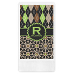 Argyle & Moroccan Mosaic Guest Paper Towels - Full Color (Personalized)