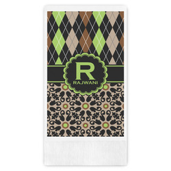 Argyle & Moroccan Mosaic Guest Paper Towels - Full Color (Personalized)
