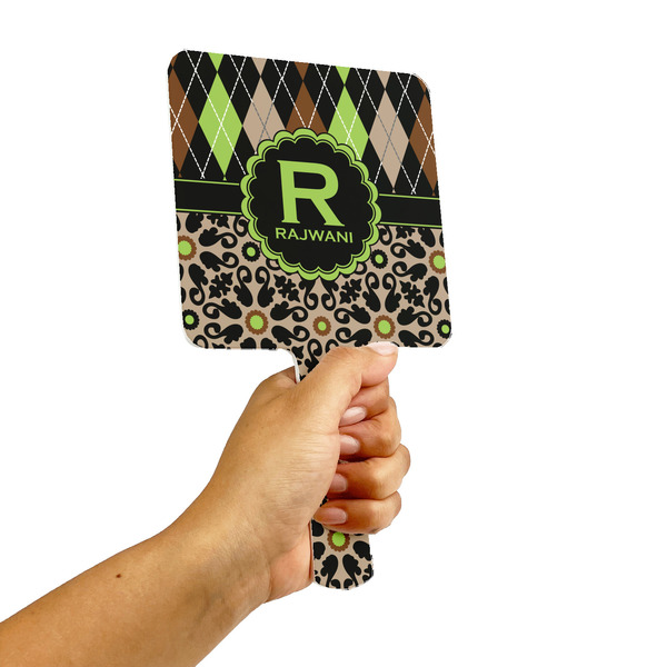 Argyle & Moroccan Mosaic Hand Mirrors - Alt View