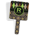 Argyle & Moroccan Mosaic Hand Mirror (Personalized)