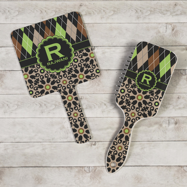 Argyle & Moroccan Mosaic Hand Mirrors - In Context