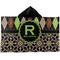 Argyle & Moroccan Mosaic Kids Hooded Towel (Personalized)