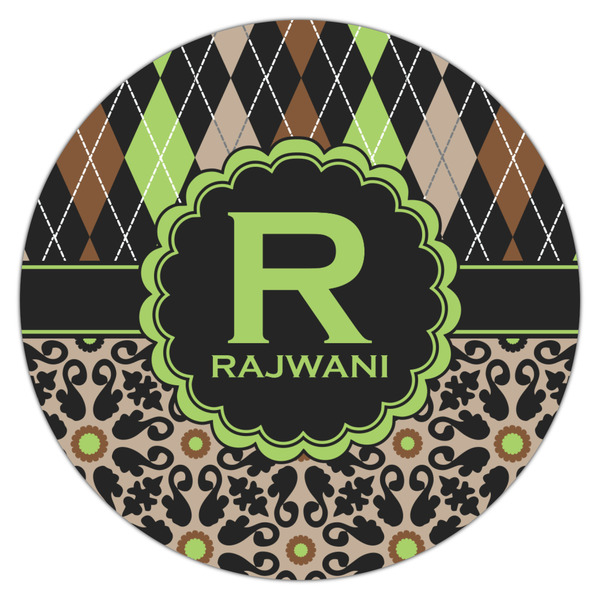 Argyle & Moroccan Mosaic Icing Circle - Large - Single