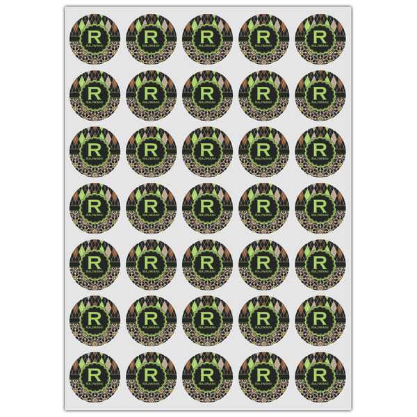 Argyle & Moroccan Mosaic Icing Circle - XSmall - Set of 35