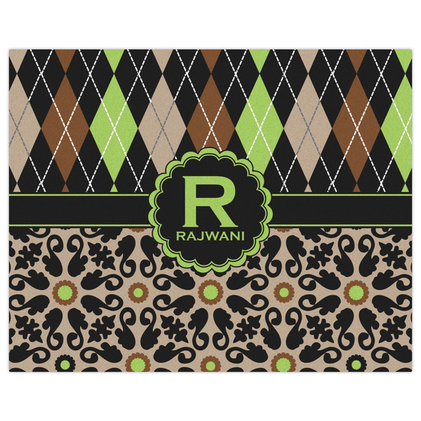 Argyle & Moroccan Mosaic Indoor / Outdoor Rug - 8'x10' - Front Flat