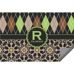 Argyle & Moroccan Mosaic Indoor / Outdoor Rug - 2'x3' (Personalized)
