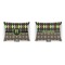 Argyle & Moroccan Mosaic  Indoor Rectangular Burlap Pillow (Front and Back)
