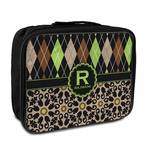 Argyle & Moroccan Mosaic Insulated Lunch Bag (Personalized)