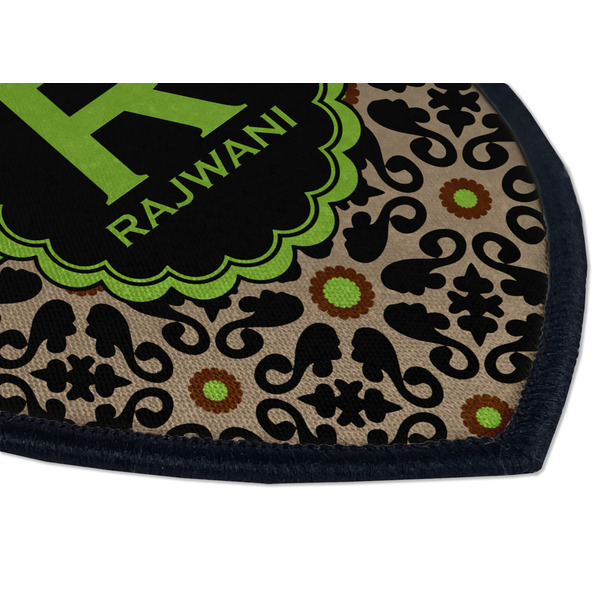 Argyle & Moroccan Mosaic Iron on Shield 3 Detail