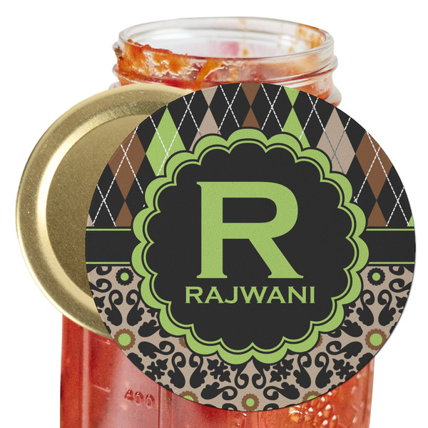 Custom Argyle & Moroccan Mosaic Jar Opener (Personalized)