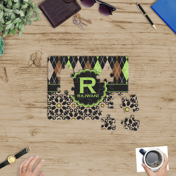 Argyle & Moroccan Mosaic Jigsaw Puzzle 30 Piece - In Context