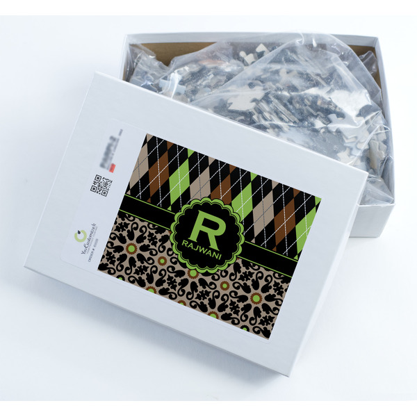 Argyle & Moroccan Mosaic Jigsaw Puzzle 500 Piece - Box