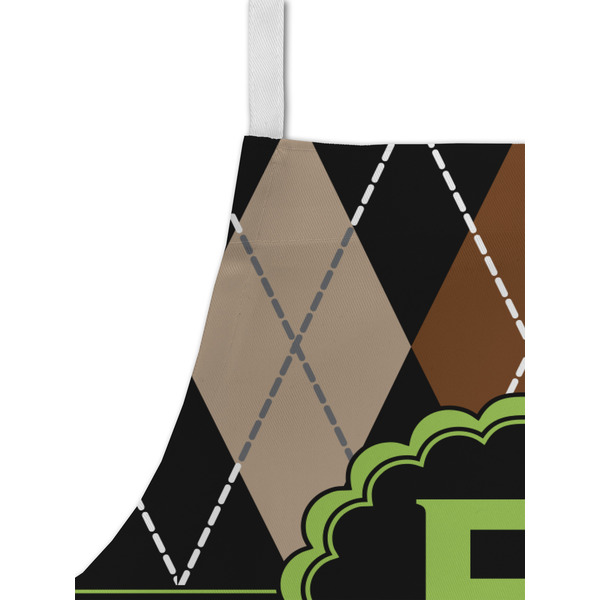 Argyle & Moroccan Mosaic Kid's Aprons - Detail