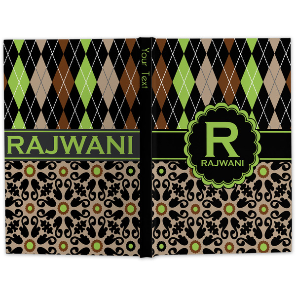 Argyle & Moroccan Mosaic Large Hard Cover Journal - Apvl