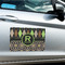 Argyle & Moroccan Mosaic Large Rectangle Car Magnets- In Context