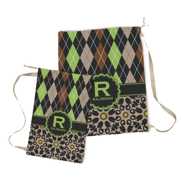 Argyle & Moroccan Mosaic Laundry Bag - Both Bags