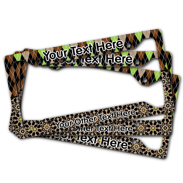 Argyle & Moroccan Mosaic License Plate Frames - (PARENT MAIN)