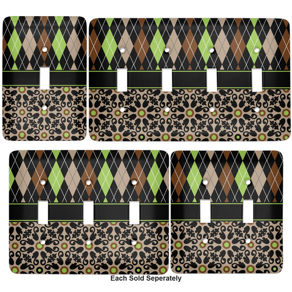Argyle & Moroccan Mosaic Light Switch Covers all sizes