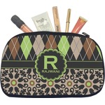 Argyle & Moroccan Mosaic Makeup / Cosmetic Bag - Medium (Personalized)