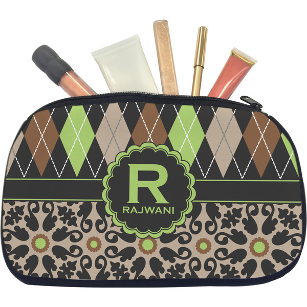 Argyle & Moroccan Mosaic Makeup Bag Medium