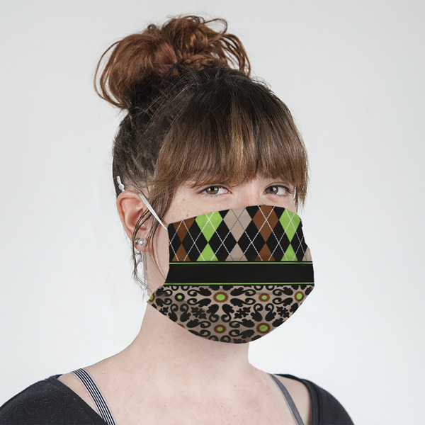 Argyle & Moroccan Mosaic Mask - Quarter View on Girl