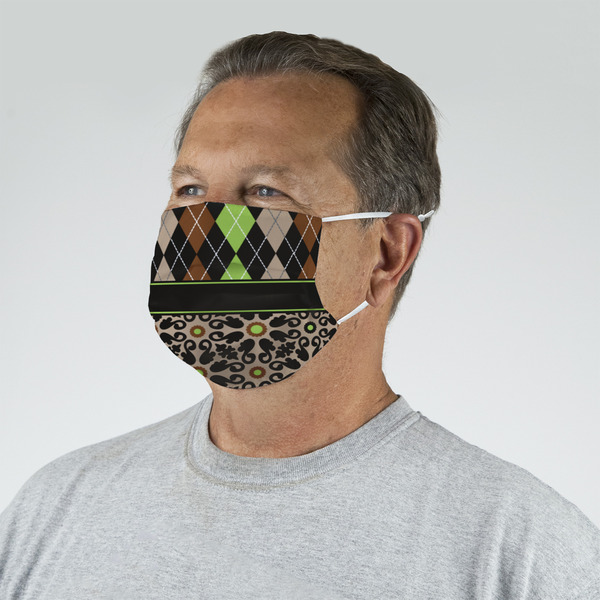 Argyle & Moroccan Mosaic Mask - Quarter View on Guy