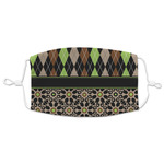 Argyle & Moroccan Mosaic Adult Cloth Face Mask - XLarge