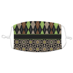 Argyle & Moroccan Mosaic Adult Cloth Face Mask - XLarge