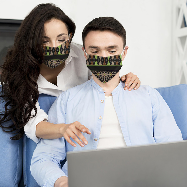 Argyle & Moroccan Mosaic Mask1 Adult Lifestyle