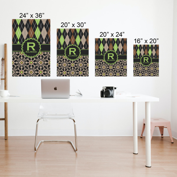 Argyle & Moroccan Mosaic Matte Poster - Sizes