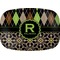 Argyle & Moroccan Mosaic Melamine Platter (Personalized)
