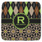 Argyle & Moroccan Mosaic Memory Foam Bath Mat - 48"x48" (Personalized)