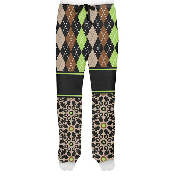 Argyle & Moroccan Mosaic Men's Pjs Front - on model