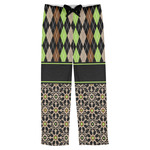Argyle & Moroccan Mosaic Mens Pajama Pants - S