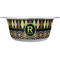 Argyle & Moroccan Mosaic Stainless Steel Dog Bowl - Small (Personalized)