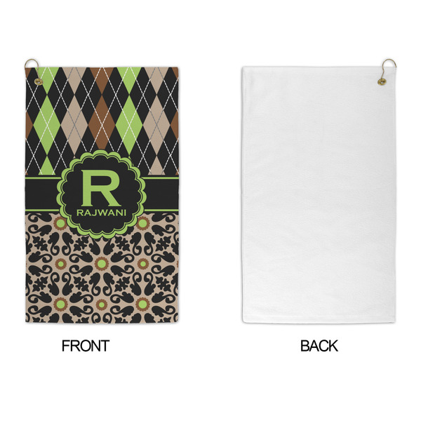 Argyle & Moroccan Mosaic Microfiber Golf Towels - APPROVAL
