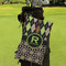 Argyle & Moroccan Mosaic Microfiber Golf Towels - Small - LIFESTYLE