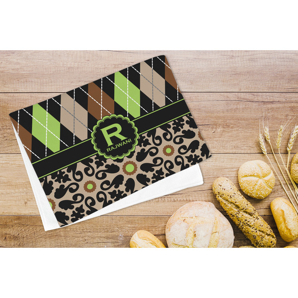 Argyle & Moroccan Mosaic Microfiber Kitchen Towel - LIFESTYLE