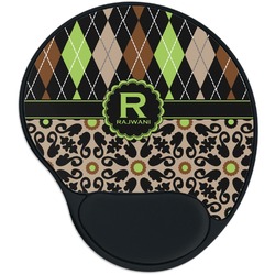 Argyle & Moroccan Mosaic Mouse Pad with Wrist Support